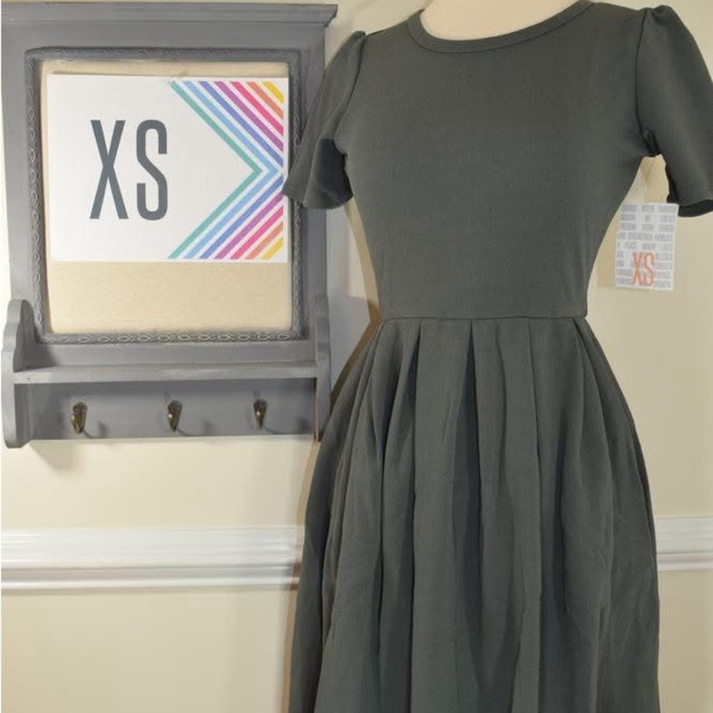 LuLaRoe Amelia Grey Dress